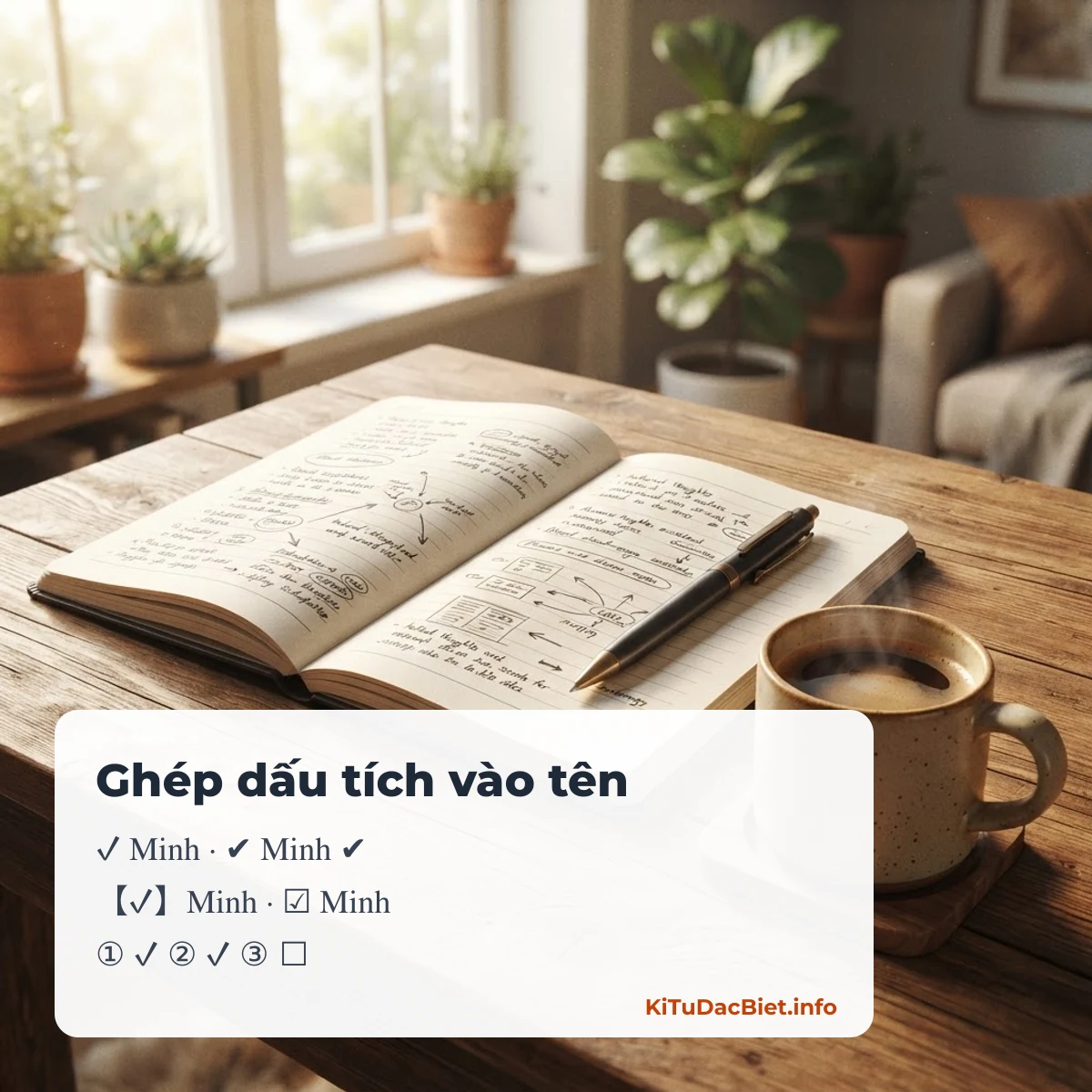 Ghép dấu tích vào tên
